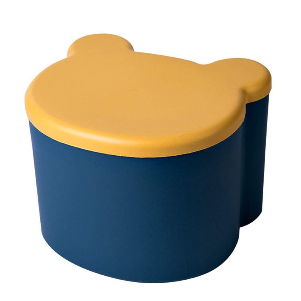 Cabilock 1pc Cartoon Storage Box for Boy Girl Adorable Storage Stool Lid for Toy Organization Material for Playroom Bedroom and Nursery