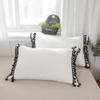 Bed Fringes Bedding Pom Pom UO Pillow Throw Cover Cushion Bed Bohemian Sham Sofa Tassels Cotton Pillow Cover Set of 2 (Ivory-Black Bell Tassels, 26x26 Inches) view 1