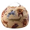 AMGJ Stuffed Animal Storage Bean Bag Chair, Beanbag Cover for Kids and Adults, Canvas Plush Toys Organizer for Boys and Girls,Style 3,18inch view 1
