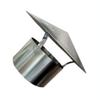 DZDZXQG Chimney Cowl Cap Stainless Steel Roof Chimney Flue Cowl Pipe Rain Cover Protector Cap Ending Heating Stove Exhaust Pipe Chimney Rain Cap Pipe Anti Downdraught Bird Guard Top,160mm view 2