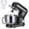 5.8QT 6 Speed Control Electric Stand Mixer with Stainless Steel Mixing Bowl Food Mixer (Black) view 1