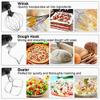5.8QT 6 Speed Control Electric Stand Mixer with Stainless Steel Mixing Bowl Food Mixer (Black) view 3