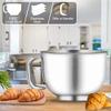 5.8QT 6 Speed Control Electric Stand Mixer with Stainless Steel Mixing Bowl Food Mixer (Black) view 4