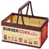 Skater BWOT13-A Folding Storage Box, Toy Box with Handles, Stacking Basket, Burger Conx, 15.0 x 9.7 x 7.7 inches (38 x 25 x 19.5 cm) view 1