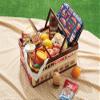 Skater BWOT13-A Folding Storage Box, Toy Box with Handles, Stacking Basket, Burger Conx, 15.0 x 9.7 x 7.7 inches (38 x 25 x 19.5 cm) view 2