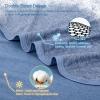 CHOSHOME Cooling Blanket for Hot Sleepers Lightweight Summer Cold Thin Blankets for Sleeping, Hot Flashes Night Sweats, Soft Blanket for Bed, Throw Size, Blue view 3