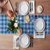 July 4th Table Runner Gnomes Red White and Blue Patriotic Table Runners Kitchen Table Cloth Strip and Star American Flag Table Runners for Independence Day Kitchen Dining Table Decor 13"x108" view 3
