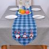 July 4th Table Runner Gnomes Red White and Blue Patriotic Table Runners Kitchen Table Cloth Strip and Star American Flag Table Runners for Independence Day Kitchen Dining Table Decor 13"x108" view 4