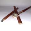 Ganga Nautical Rosewood Crafted Walking Cane with Solid Brass Walking Stick for Women Old Age Materials Solid Brass and Solid Wooden view 1