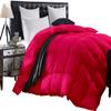 1-Piece All Season Luxurious 800TC Down Alternative Comforter, 100% Egyptian Cotton 100 GSM Comforter Only- Full XL Hot Pink Solid view 1