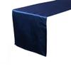 10 Pc 12 x 108 inch Long Charmeuse Satin Table Runners Bright Shiny Satin Silk and Smooth Fabric Runners for Table Decorations Great for Birthday Parties,Baby Shower Banquet Wedding - Navy Blue view 4