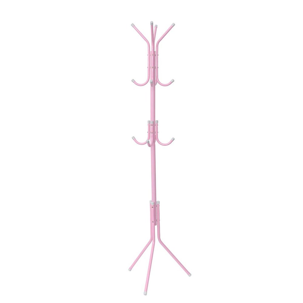 DOITOOL Iron Coat Hat Rack 12 Hooks Sturdy Construction Simple Design Wall Hanging Home Organizer