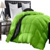 1-Piece All Season Luxurious 800TC Down Alternative Comforter, 100% Egyptian Cotton 100 GSM Comforter Only- Grand King Parrot Green Solid view 1