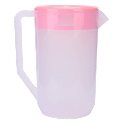 135oz Water Jug, Plastic Cold Water Jar with Lid for Restaurant Home Use(Pink)
