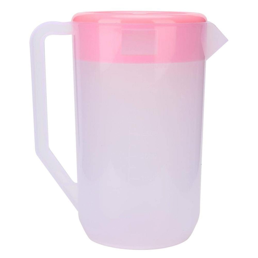 135oz Water Jug, Plastic Cold Water Jar with Lid for Restaurant Home Use(Pink)