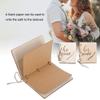 2pcs Wood Vow Books, His and Her Gifts Wedding Oath Brochures for Decoration Accessory(3) view 2