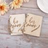 2pcs Wood Vow Books, His and Her Gifts Wedding Oath Brochures for Decoration Accessory(3) view 3