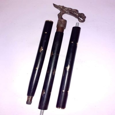 Ganga Nautical Wooden Walking Stick Handmade Dragon Style Handle Steampunk Walking Stick Cane