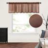 MIULEE Chocolate Brown Window Valance 1 Panel 54W x 18L view 1