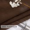 MIULEE Chocolate Brown Window Valance 1 Panel 54W x 18L view 3
