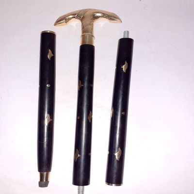 Anchor Solid Brass Classic Walking Stick Vintage Designer Anchor Wooden Cane Antique Style Stick