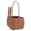 Cabilock 1pc Simulated Rattan Storage Basket for Outdoor Picnic Handheld Sundries Organizer Lightweight and Stylish Decor for Spring Outing and Home Use view 2