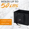 CHUENG Reusable Kitchen Grocery Standing Up Bags Heavy Duty Folding Shopping Tote Bag With Long Handles, Black, Large, 3 Pack view 2