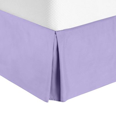 1000 Thread Count 100% Egyptian Cotton 1 PC Bed Skirt 30" inch Drop with Splited Corners. (Twin XL, Lavender Solid)