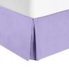 1000 Thread Count 100% Egyptian Cotton 1 PC Bed Skirt 30" inch Drop with Splited Corners. (Twin XL, Lavender Solid) view 1