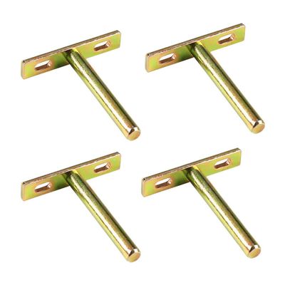 DOITOOL 4pcs Hidden Shelf Brackets Concealed Support for Floating Shelves for Home and Office Easy Installation Screws and Wall Plugs Included