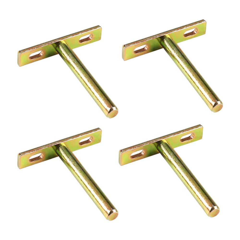 DOITOOL 4pcs Hidden Shelf Brackets Concealed Support for Floating Shelves for Home and Office Easy Installation Screws and Wall Plugs Included