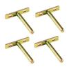 DOITOOL 4pcs Hidden Shelf Brackets Concealed Support for Floating Shelves for Home and Office Easy Installation Screws and Wall Plugs Included view 1