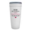 50th Birthday Insulated Tumbler 20oz White - More Fun than Two Twenty Five - Funny Gift for Women Turning 50 Unique Decoration Cup Milestone for Her Mom Wife Sister Grandma view 1