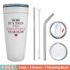 50th Birthday Insulated Tumbler 20oz White - More Fun than Two Twenty Five - Funny Gift for Women Turning 50 Unique Decoration Cup Milestone for Her Mom Wife Sister Grandma view 4