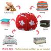 AMGJ Stuffed Animal Storage Bean Bag Cover, Beanbag Chair Cover for Plush Toys Organization,Style 15,18 inch view 3