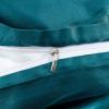 100% Satin 1 Piece Teal Cal-King/King Size Satin Duvet Cover Set, High Thread Count,Ultra Soft Silk Like Satin Bedding Set with Zipper & Corner Ties All Seasons Comforter Cover 4 Pillow Shams view 3