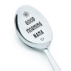 Weefair Gift for Grandma,Good Morning Nana-Engraved Spoon,Christmas/Birthday Gift from Grandson Granddaughter,Coffee Lover Gift,Mothers Day Gift for Grandmother,7 Inch Stainless Steel Spoon Silver view 1