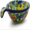 Polmedia Polish Pottery Condiment Dish UNIKAT - Breathtaking Pattern Handmade in Boleslawiec Poland by Ceramika Artystyczna + Certificate of Authenticity view 2