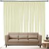 Bhoomi Collection Room Darkening Thermal Insulated Double Pinch Pleated Blackout Curtain Panel and Drapes(2 Panels Combined Size,Ivory,52 Inch by 95 Inch) view 2