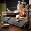 Angus Stoke Knife Roll Bag Genuine Leather  Chef`s knife bag 7 slots  Leather Knife Case Sam (green-olive) view 2