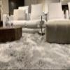 Zack - Silvery Champagne High Pile Lush Modern Designer Shag Rug/Carpet view 2