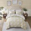 Madison Park Essentials Paisley Wheat 9 Piece Queen Microfiber Bed In A Bag Bedding Set with Trendy Casual Design, All Season, Matching Shams view 2