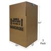 UBOXES Space Savers Wardrobe Moving Boxes With Hanger 20" x 20" x 34" (3 Pack) view 2