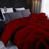 1 PC Comforter Set Luxurious Quality Cotton Fill 500 GSM Pinch Pleated Comforter All-Season Silky Soft Comfortable Baffle+Pinch Pleat Comforter Set King/Cal King Size-Burgundy view 3