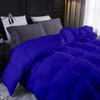 1 PC Comforter Set Luxurious Quality Cotton Fill 500 GSM Pinch Pleated Comforter All-Season Silky Soft Comfortable Baffle+Pinch Pleat Comforter Set Full/Queen Size-Royal Blue view 3