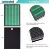 Laukowind for Coway Airmega 400 400s Max2 True Filter Replacement Set Compatible with Smart Technology App-Enabled Alexa Green and Active Carbon AP-2015-FP Part to 3111737 Filters (2 Pack) view 3