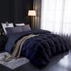 1 PC Comforter Set Luxurious Quality Cotton Fill 500 GSM Pinch Pleated Comforter All-Season Silky Soft Comfortable Baffle+Pinch Pleat Comforter Set Oversized Queen Size-Black view 1