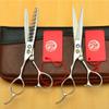 YODZ Left Handed Professional Hair Scissors Set 5.5/6.0 Inch, Hairdressing Scissor Salon Razor Edge Straight Blade Shears Stainless Steel Styling Tool,5.5 Inch view 1