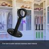 Aopin Curtain Closet Rod Brackets with Matte Black Finish 25mm / 1" Ceiling Mount Brackets Curtain Rod End Supports Flange Rod Holder Brackets Stainless Steel, Closet Pole Socket Brackets 4 Pcs view 4