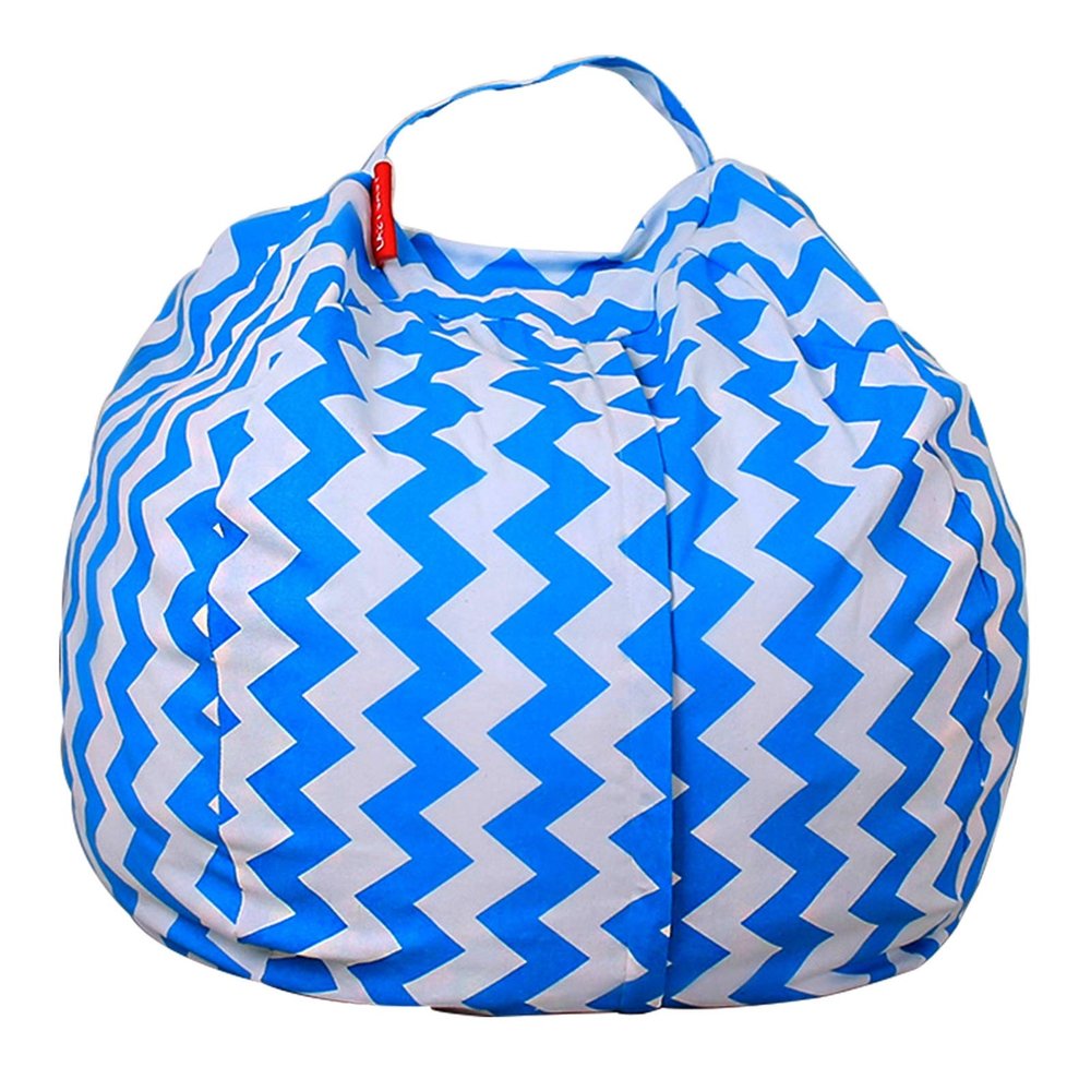 AMGJ Beanbag Chair Cover for Plush Toys Organization, Stuffed Animal Storage Bean Bag Cover,Style 10,18 inch